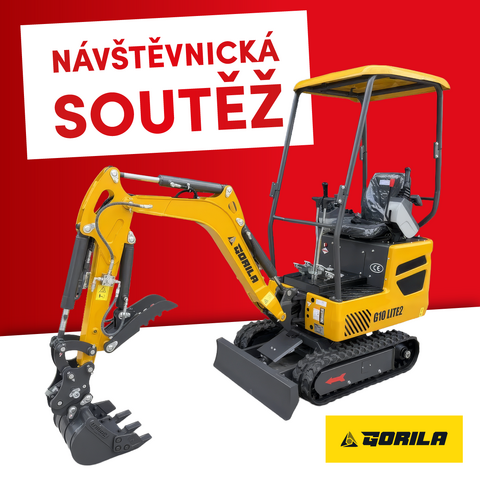Vyhrajte minibagr s příslušenstvím v hodnotě 257 679 Kč s DPH a další ceny