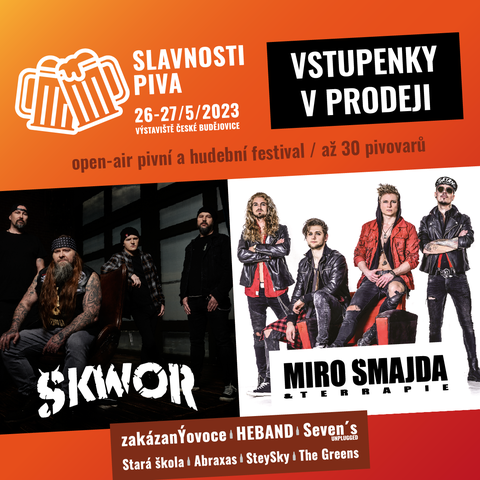 SLAVNOSTI PIVA 2023 JAKO OPEN AIR PIVNÍ A HUDEBNÍ FESTIVAL