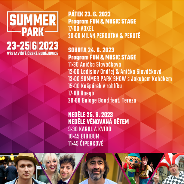 HUDEBNÍ A ZÁBAVNÝ PROGRAM SUMMER PARK / FUN & MUSIC STAGE