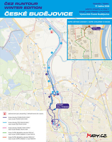 MAPA BĚŽECKÝCH ZÁVODŮ RUNTOUR WINTER EDITION 2026 