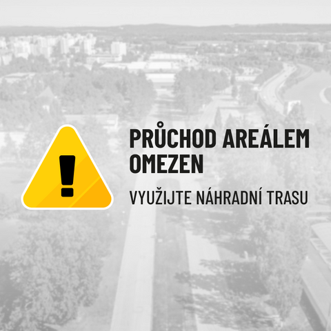 PRŮCHOD A PRŮJEZD AREÁLEM PO VYZNAČENÉ TRASE